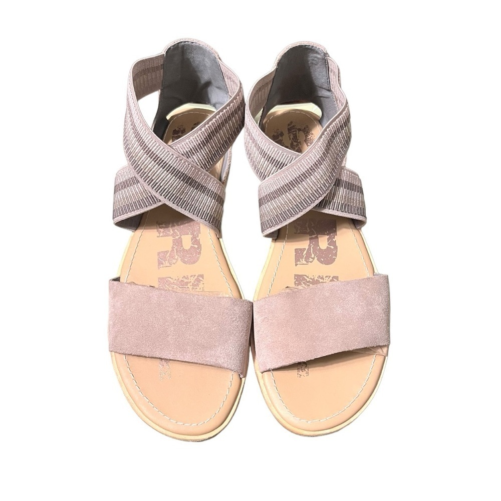Sorel Ella Suede Sandals Size 10.5 Taupe